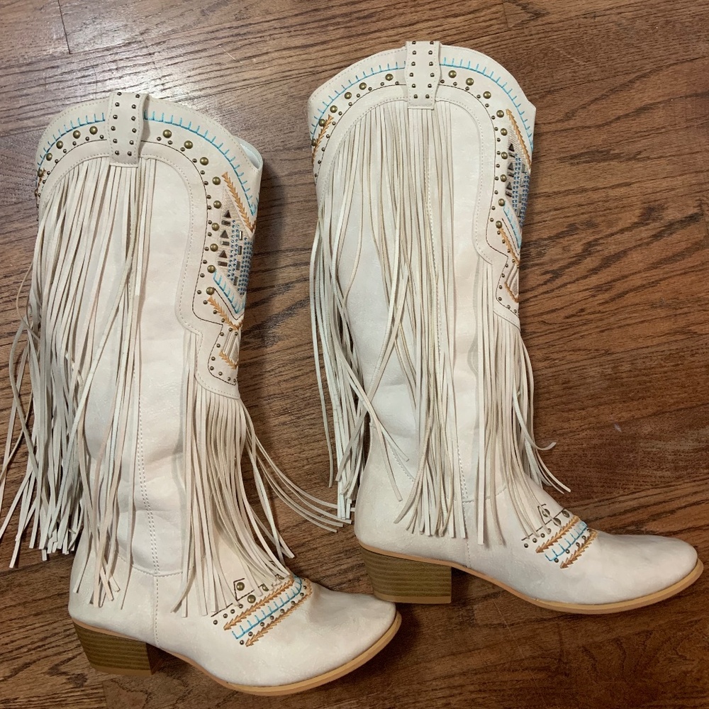 fringe cowboy boots